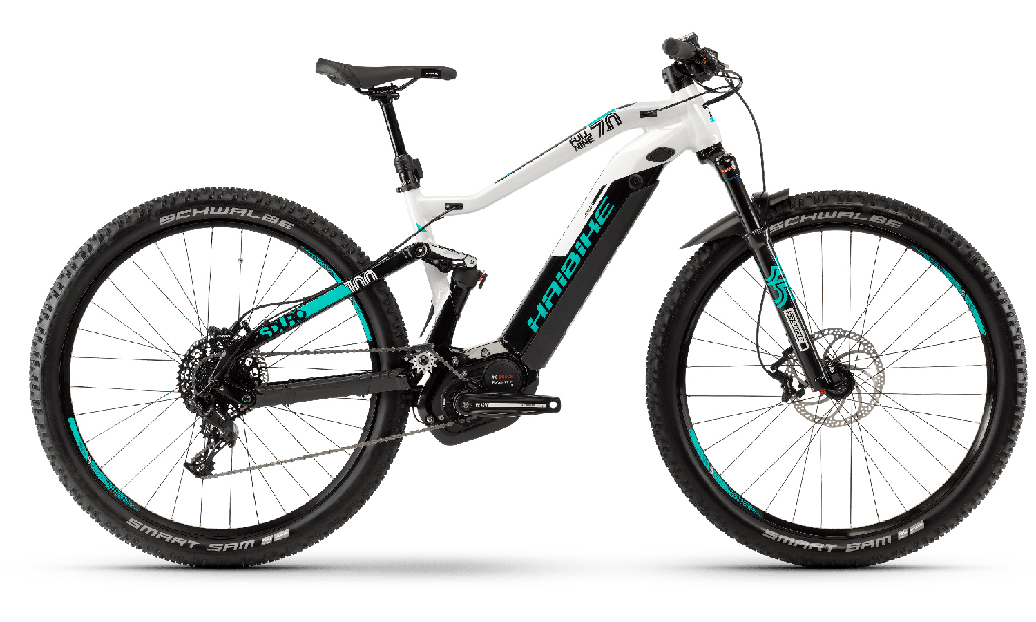 Фотографія Haibike 29" SDURO FullNine 7.0 500Wh (2019) 2019 Чорно-білий